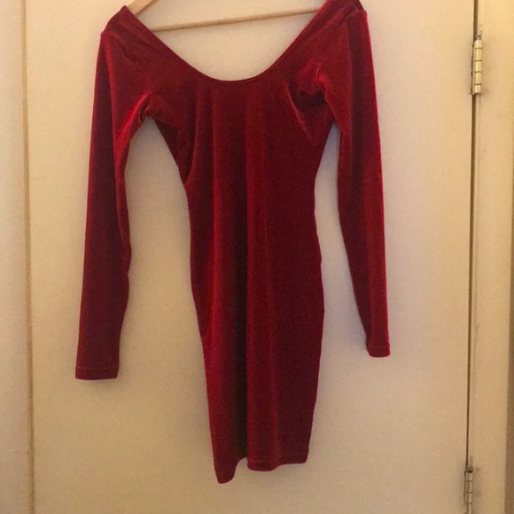American Apparel Dresses & Skirts - Deep Red Velvet Dress Size S